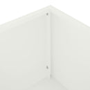 vidaXL Kerti cserép Fehér 100 x 30 x 49 cm Hidegen hengerelt acél
