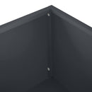 vidaXL Kerti cserép Antracitszürke 100 x 30 x 49 cm