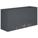 vidaXL Kerti cserép 2 db Antracitszürke 100 x 30 x 49 cm