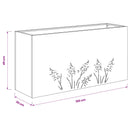 vidaXL Kerti cserép 2 db Olajzöld 100 x 30 x 49 cm
