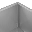 vidaXL Kerti cserép 2 db Ezüst 100 x 30 x 49 cm Horganyzott Acél