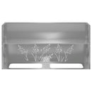vidaXL Kerti cserép 2 db Ezüst 100 x 30 x 49 cm Horganyzott Acél