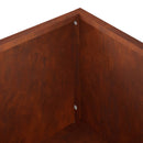 vidaXL Kerti cserép Rozsdás 100 x 30 x 49 cm Időjárásálló Acél