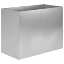 vidaXL Kerti cserép Ezüst 80 x 40 x 60 cm Horganyzott Acél