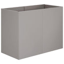 vidaXL Kerti cserép Rozsdás 80 x 40 x 60 cm Időjárásálló Acél