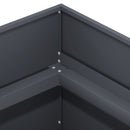 vidaXL Kerti cserép Antracitszürke 120 x 40 x 60 cm
