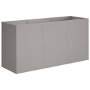 vidaXL Kerti cserép Rozsdás 120 x 40 x 60 cm Időjárásálló Acél