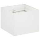 vidaXL Kerti cserép Fehér 80 x 80 x 60 cm Hidegen hengerelt acél