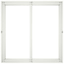 vidaXL Kerti cserép Fehér 80 x 80 x 60 cm Hidegen hengerelt acél