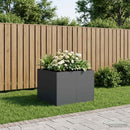 vidaXL Kerti cserép Antracitszürke 80 x 80 x 60 cm