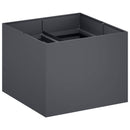 vidaXL Kerti cserép Antracitszürke 80 x 80 x 60 cm