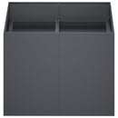 vidaXL Kerti cserép Antracitszürke 80 x 80 x 60 cm