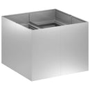 vidaXL Kerti cserép Ezüst 80 x 80 x 60 cm Horganyzott Acél
