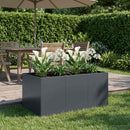 vidaXL Kerti cserép Antracitszürke 120 x 80 x 60 cm