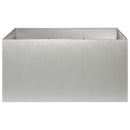 vidaXL Kerti cserép Ezüst 120 x 80 x 60 cm Rozsdamentes Acél
