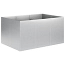 vidaXL Kerti cserép Ezüst 120 x 80 x 60 cm Horganyzott Acél