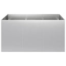 vidaXL Kerti cserép Ezüst 120 x 80 x 60 cm Horganyzott Acél