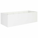 vidaXL Kerti cserép Fehér 200 x 80 x 60 cm Hidegen hengerelt acél
