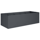 vidaXL Kerti cserép Antracitszürke 200 x 80 x 60 cm