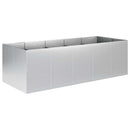 vidaXL Kerti cserép Ezüst 200 x 80 x 60 cm Horganyzott Acél