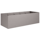 vidaXL Kerti cserép Rozsdás 200 x 80 x 60 cm Időjárásálló Acél