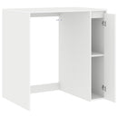 vidaXL Mosógép Szekrény tárolóval Fehér 87 x 60 x 89 cm Faanyag