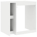 vidaXL Mosógép Szekrény tárolóval Fehér 87 x 60 x 89 cm Faanyag