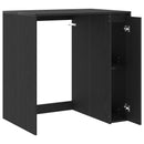 vidaXL Mosógép Szekrény tárolóval Fekete tölgy 87 x 60 x 89 cm Faanyag