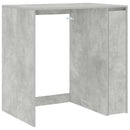 vidaXL Mosógép Szekrény tárolóval Beton 87 x 60 x 89 cm Faanyag