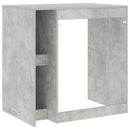 vidaXL Mosógép Szekrény tárolóval Beton 87 x 60 x 89 cm Faanyag