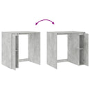 vidaXL Mosógép Szekrény tárolóval Beton 87 x 60 x 89 cm Faanyag