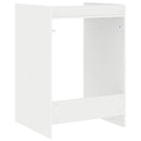 vidaXL Mosógép Szekrény tárolóval Fehér 67,5 x 62 x 97 cm Faanyag