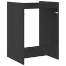 vidaXL Mosógép Szekrény Fekete tölgy 67,5 x 62 x 97 cm Szerelt fa