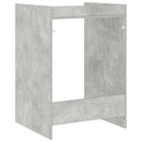vidaXL Mosógép Szekrény tárolóval Beton 67,5 x 62 x 97 cm Faanyag