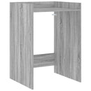 vidaXL Mosógép Szekrény Szürke Sonoma 67,5 x 62 x 97 cm Faanyag