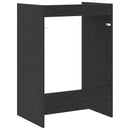 vidaXL Mosógép Szekrény Fekete tölgy 67,5 x 48 x 97 cm Faanyag