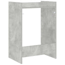 vidaXL Mosógép Szekrény tárolóval Beton 67,5 x 48 x 97 cm Faanyag