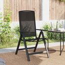 vidaXL Fekvő Kerti Székek 2 pcs Fekete 58 x 71 x 112 cm Textilén