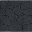 vidaXL Lépőkő 6 pcs Fekete 40,5 x 40,5 x 2 cm Gumi