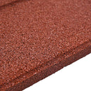 vidaXL Lépőkő 6 pcs Piros 40,5 x 40,5 x 2 cm Gumi