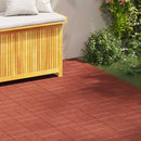 vidaXL Lépőkő 6 pcs Piros 40,5 x 40,5 x 2 cm Gumi