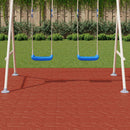 vidaXL Lépőkő 6 pcs Piros 40,5 x 40,5 x 2 cm Gumi