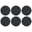 vidaXL Lépőkő 6 pcs Fekete Ø 45 x 1,8 cm Gumi