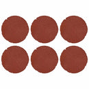 vidaXL Lépőkő 6 pcs Piros Ø 45 x 1,8 cm Gumi