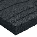 vidaXL Lépőkő 6 pcs Fekete 60,5 x 25 x 2 cm Gumi