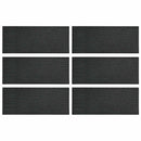 vidaXL Lépőkő 6 pcs Fekete 60,5 x 25 x 2 cm Gumi