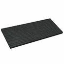 vidaXL Lépőkő 6 pcs Fekete 60,5 x 25 x 2 cm Gumi