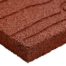 vidaXL Lépőkő 6 pcs Piros 60,5 x 25 x 2 cm Gumi