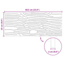 vidaXL Lépőkő 6 pcs Piros 60,5 x 25 x 2 cm Gumi