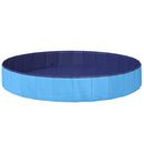 vidaXL Kutyás Medence Ø200 x 30 cm Tömör PVC Kék